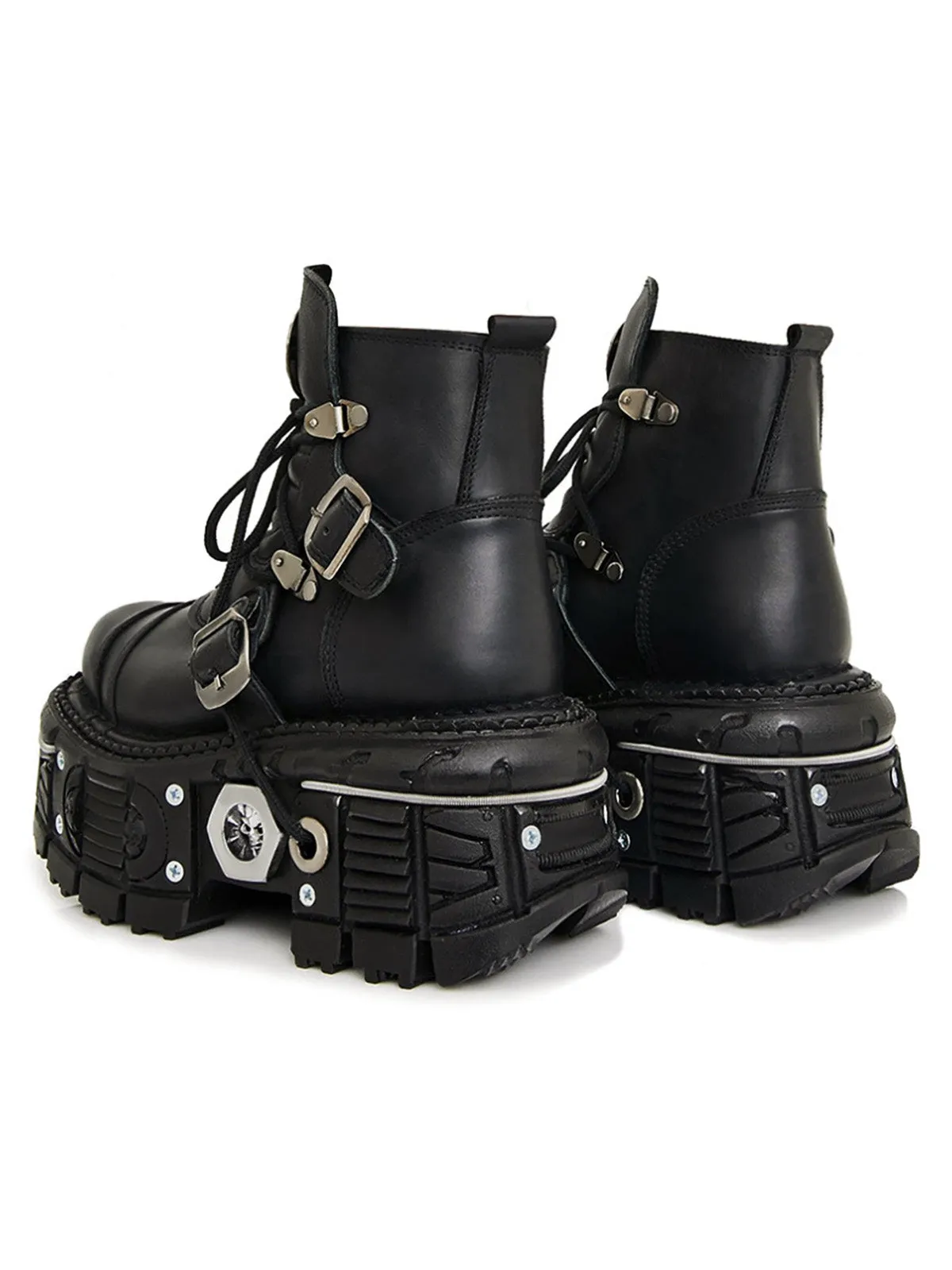 Thesupermade Retro Punk Style Martin Boots - 2198