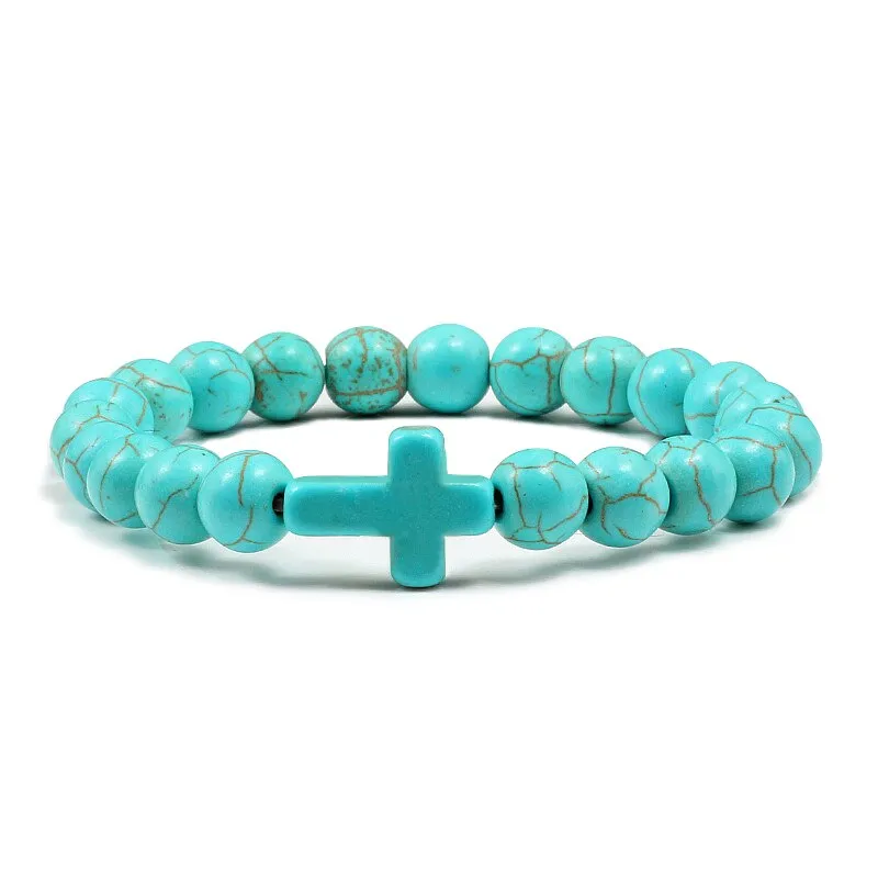 Trendy Jesus Cross Charm Bracelet