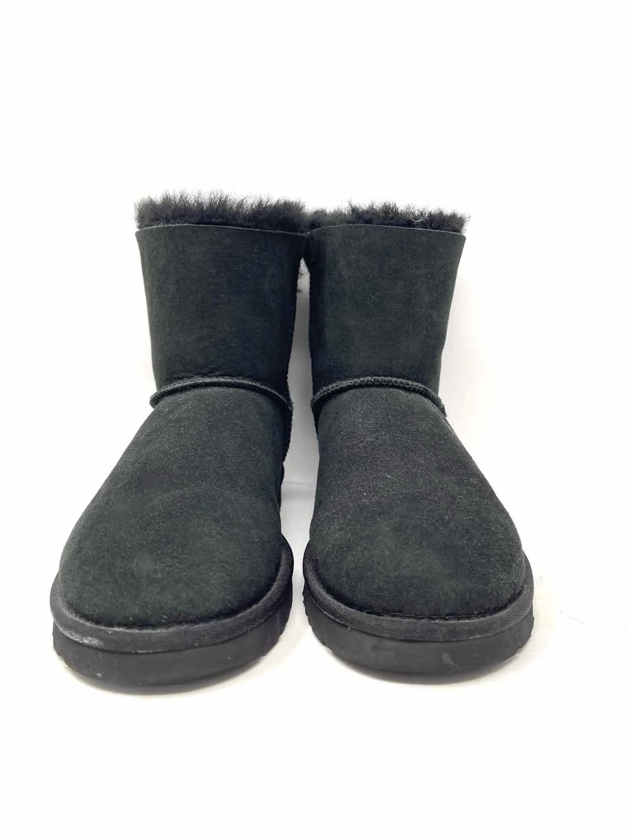 UGG Size 8 Black Bow(s) Suede Shoes Short Boots