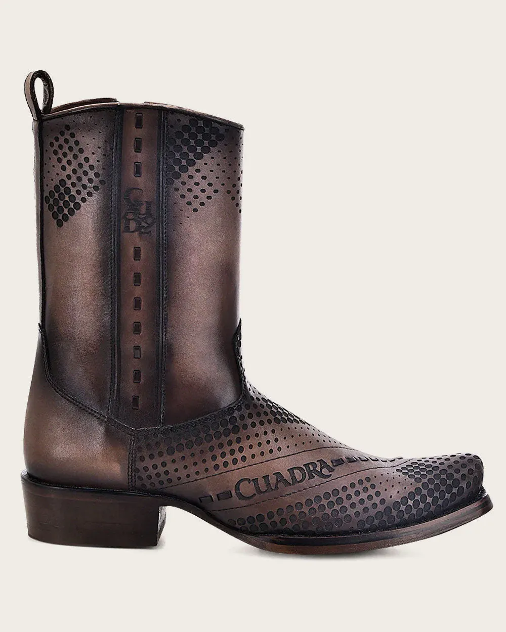 Urban brown bovine boot