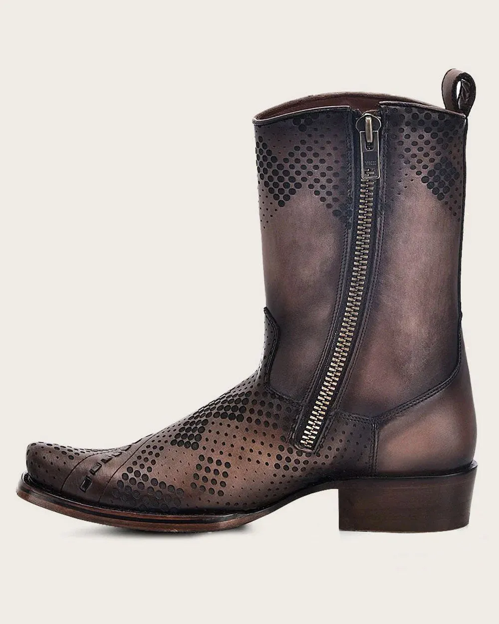 Urban brown bovine boot