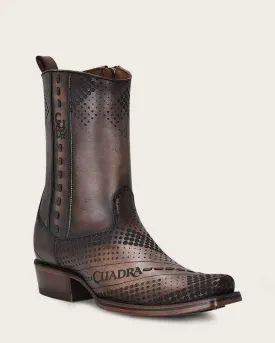 Urban brown bovine boot