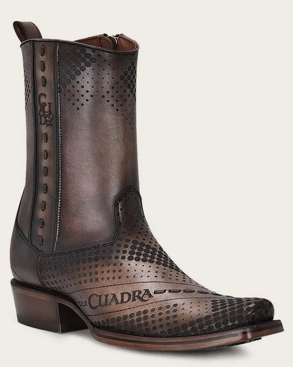 Urban brown bovine boot