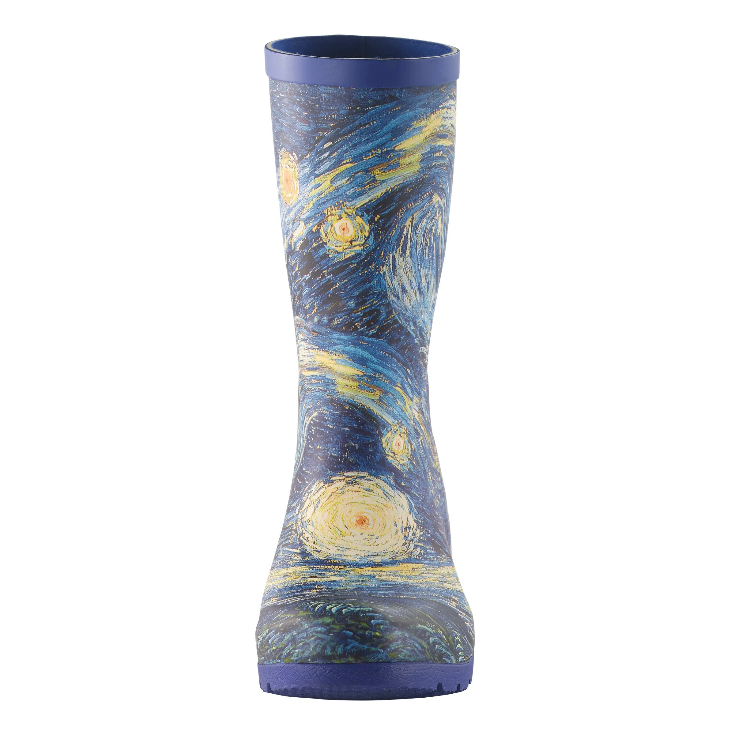 Van Gogh Starry Night Mid-Calf Rain Boot