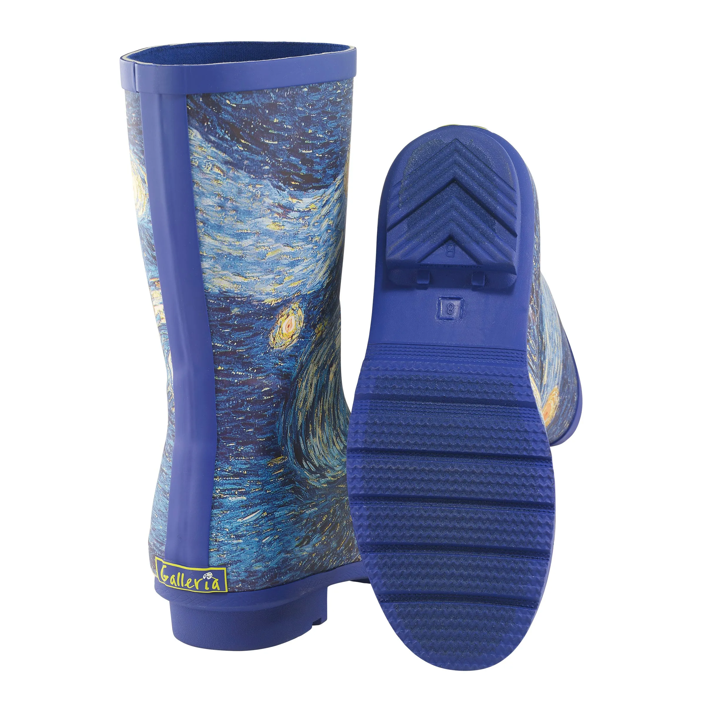 Van Gogh Starry Night Mid-Calf Rain Boot