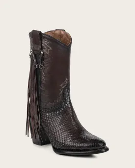 Western Style brown exotic boot