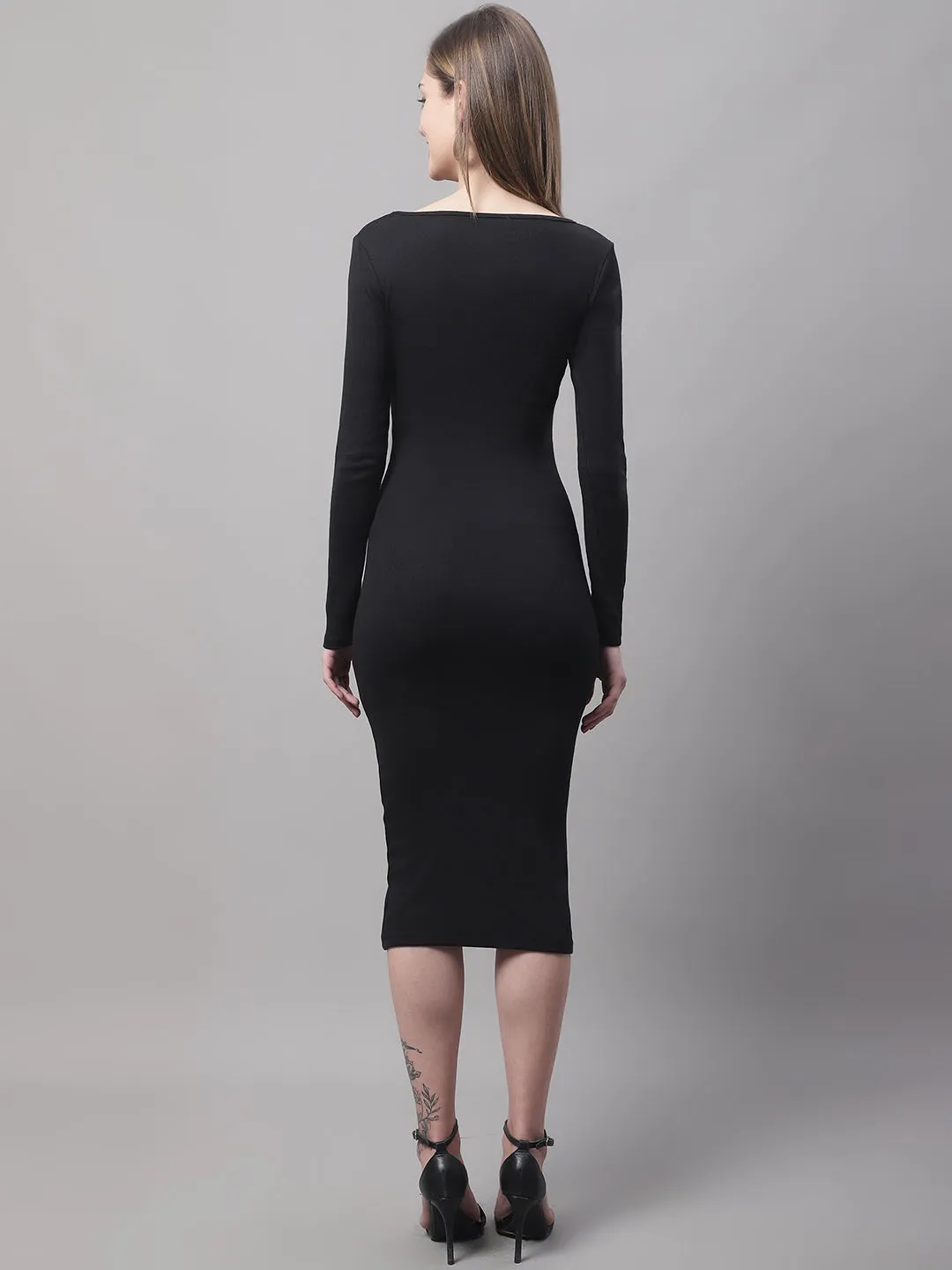 Women Black Bodycon Dress