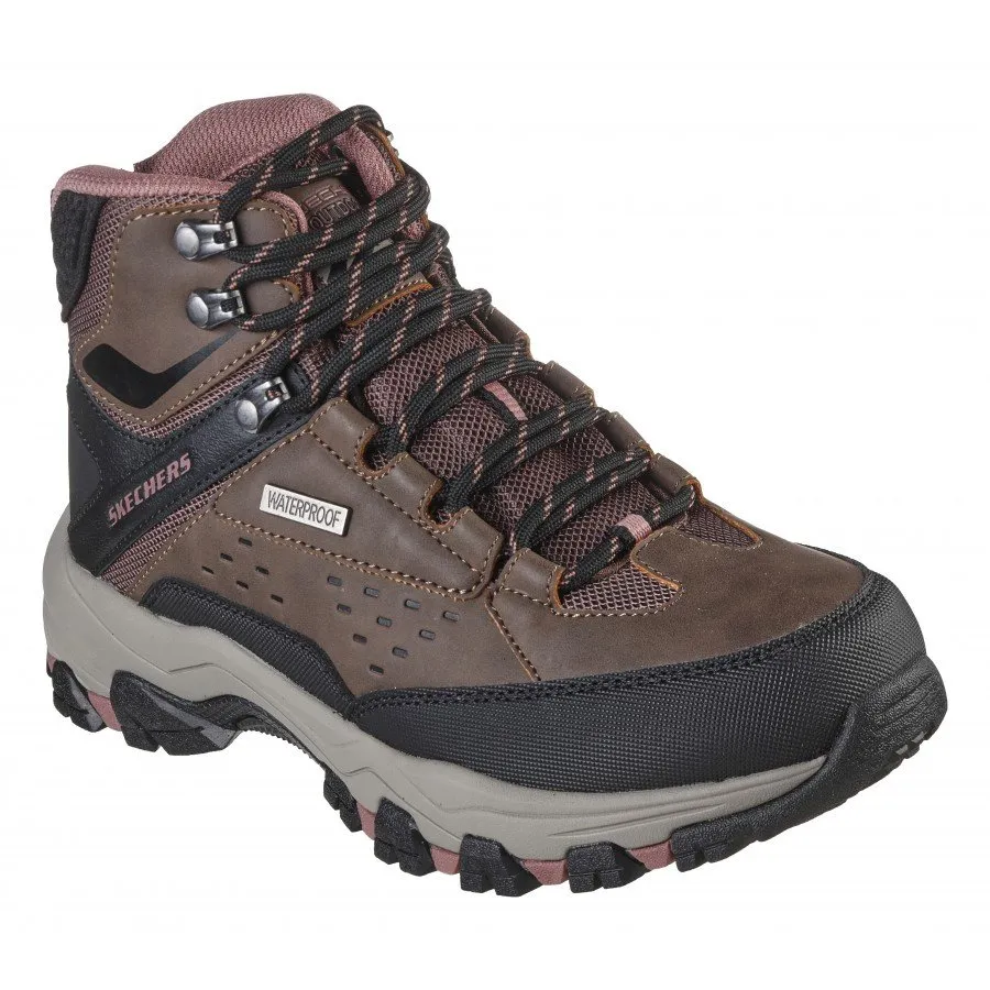 Women's Wide Fit Skechers 158257 Selmen Hiking Waterproof Boots